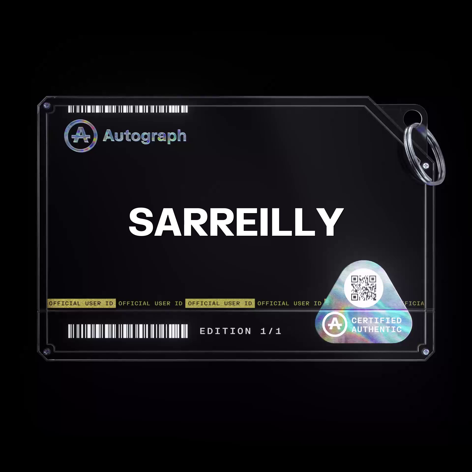 Autograph to the future of fandom.